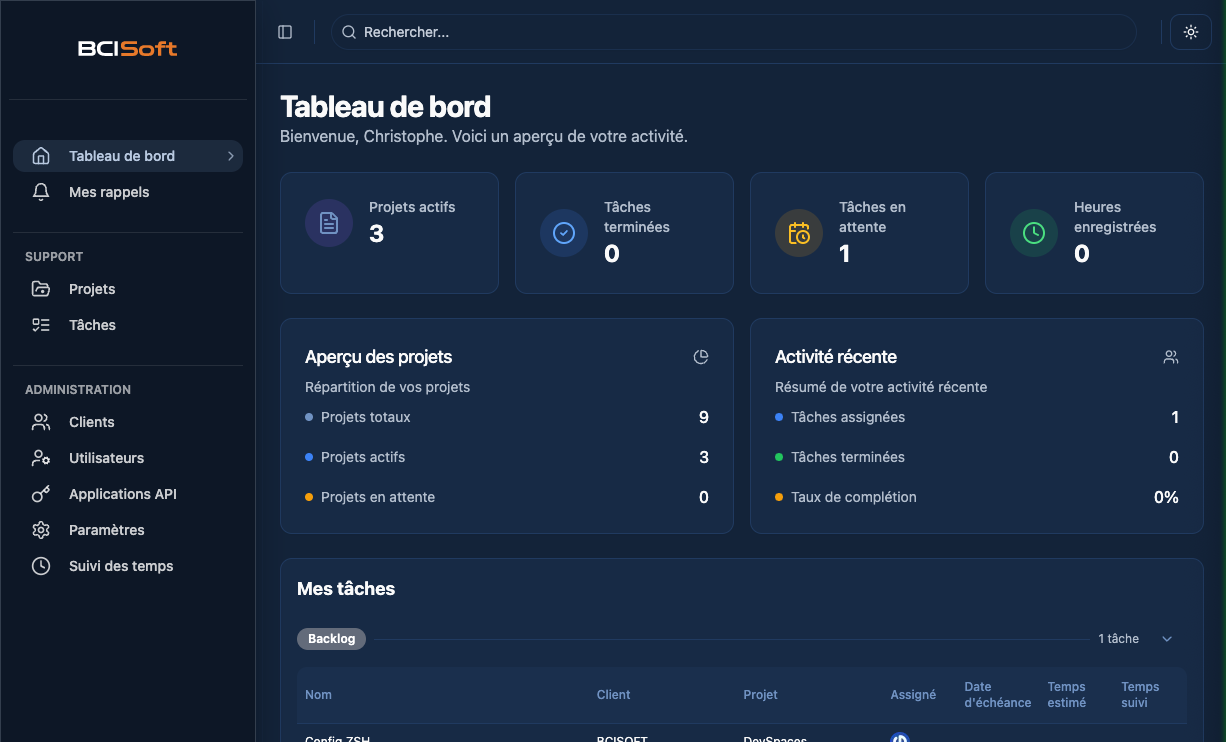 Plateforme de gestion de tickets